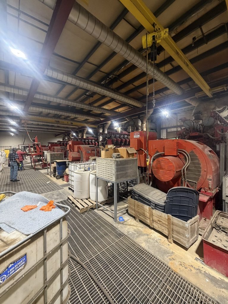 Waukesha generator sets on the plant floor